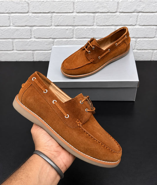 Rocco Bellano Men's Premium Suede Boat Shoes | Casual Loafers