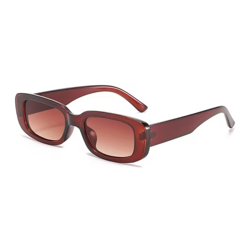 Rocco Bellano Black Rectangle Sunglasses for Men & Women