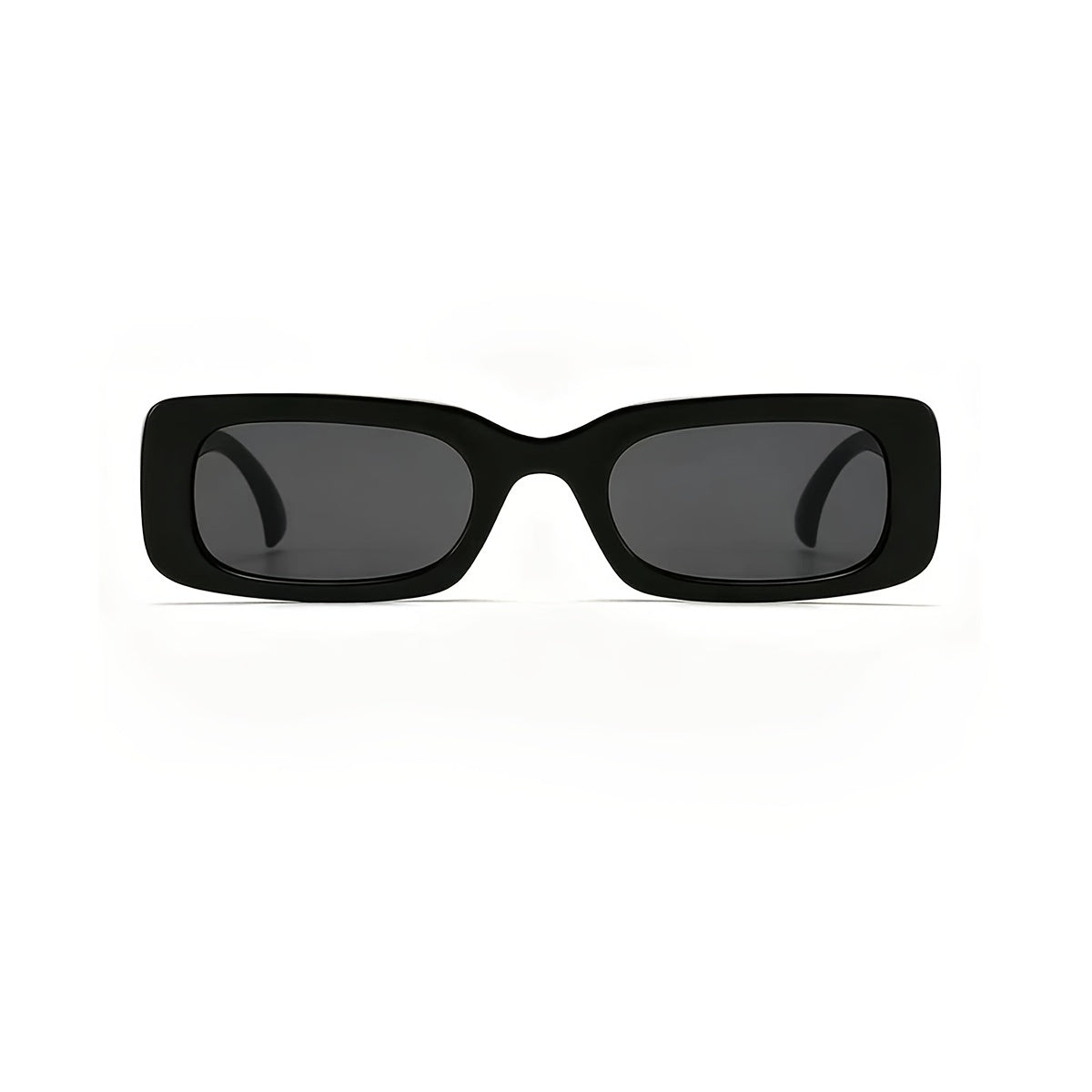 Rocco Bellano Black Rectangle Sunglasses for Men & Women