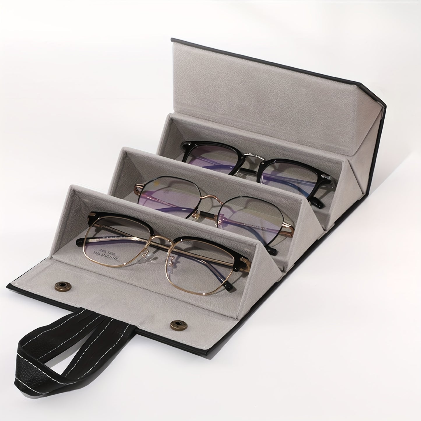 Rocco Bellano Multi-Slot Sunglasses Organizer | Portable Travel Case