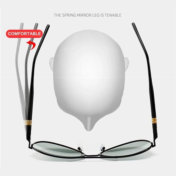 Rocco Bellano Yellow Lens Aviator Sunglasses – Black Frame
