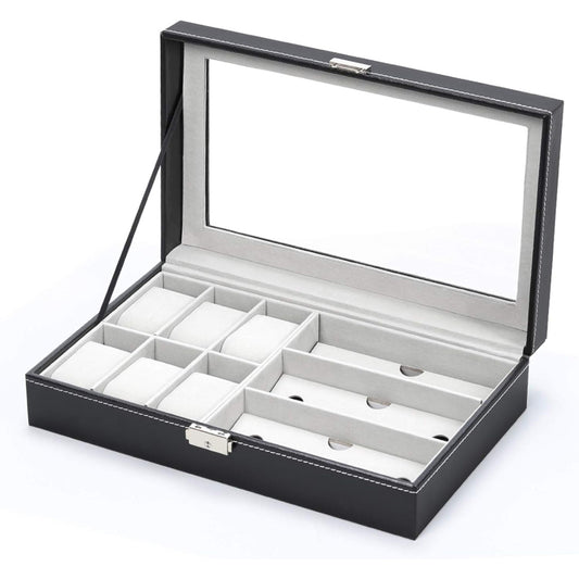 Buy 6-Slot Watch & Sunglasses Organizer Box Online | Rocco Bellano