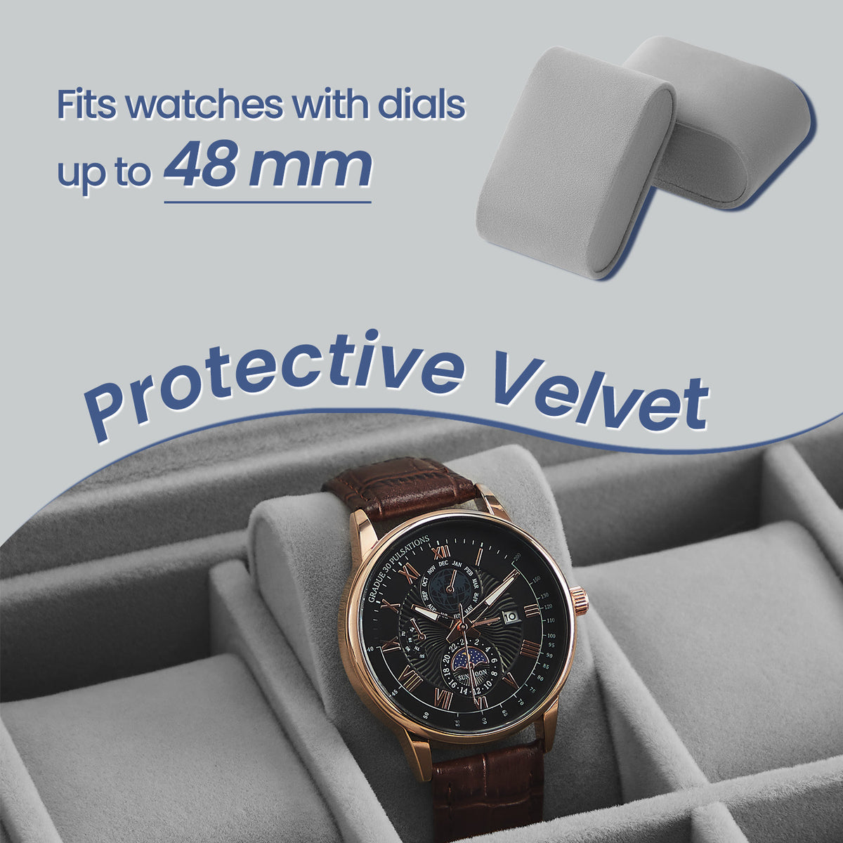 20-Slot Watch Box with Drawer & Glass Lid | Rocco Bellano