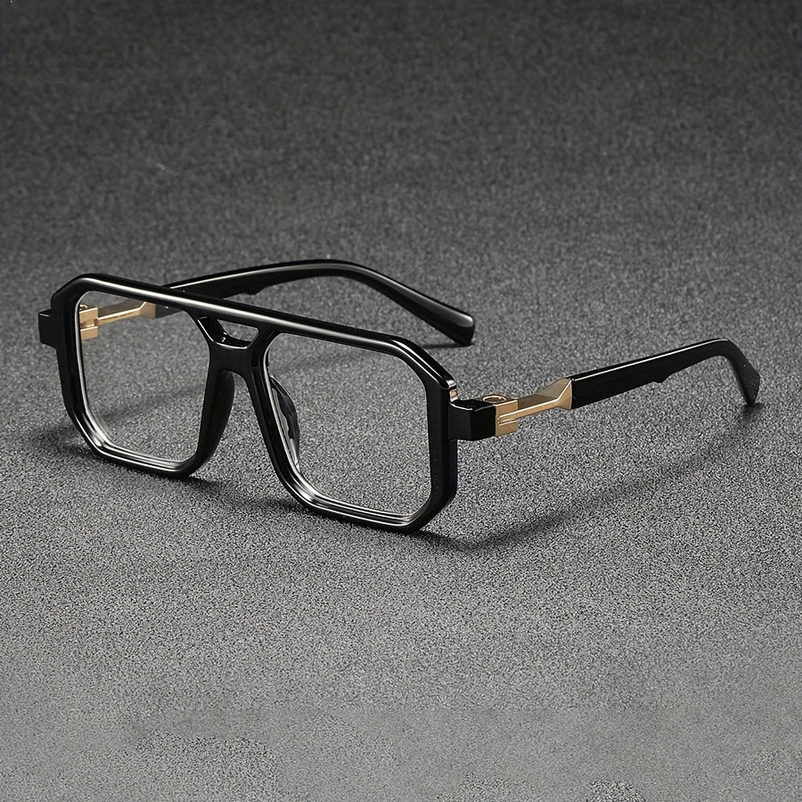 Modern Square Double-Bridge Glasses | Rocco Bellano