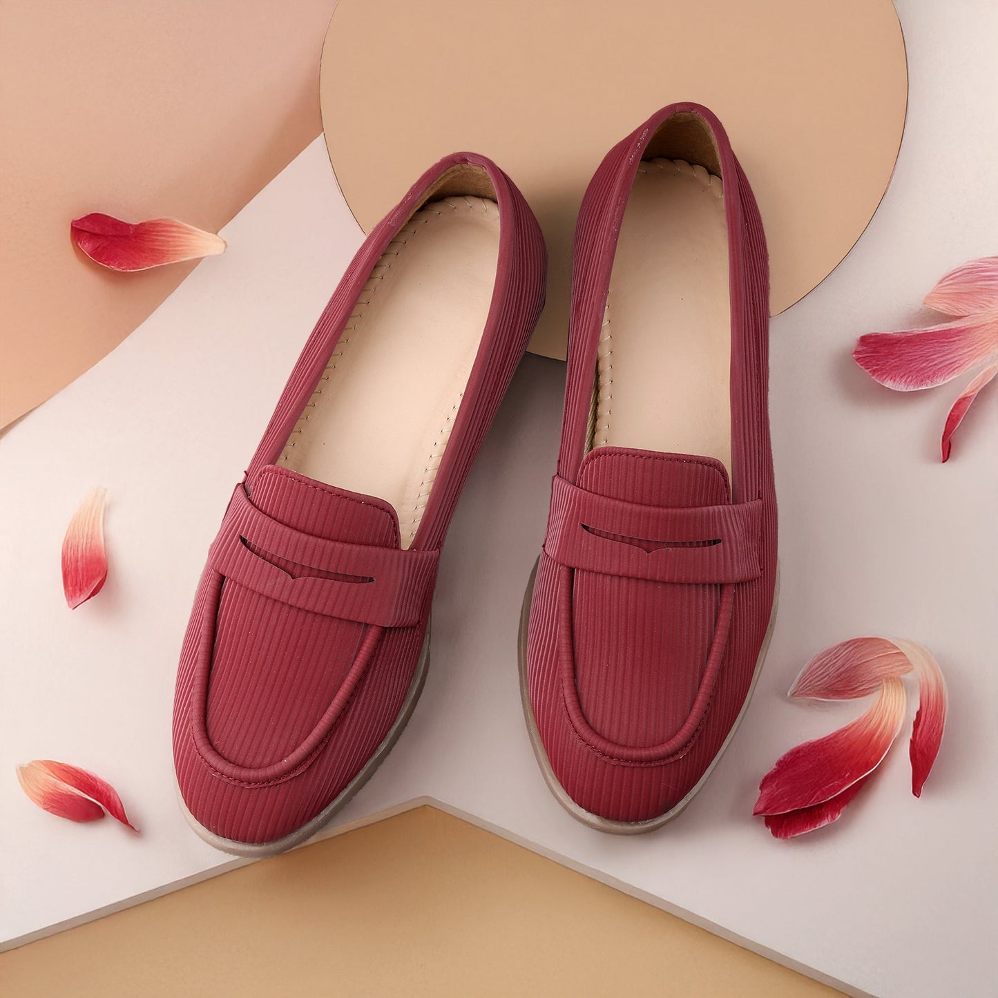 Rocco Bellano Ivory Textured Penny Loafers | All-Day Comfort