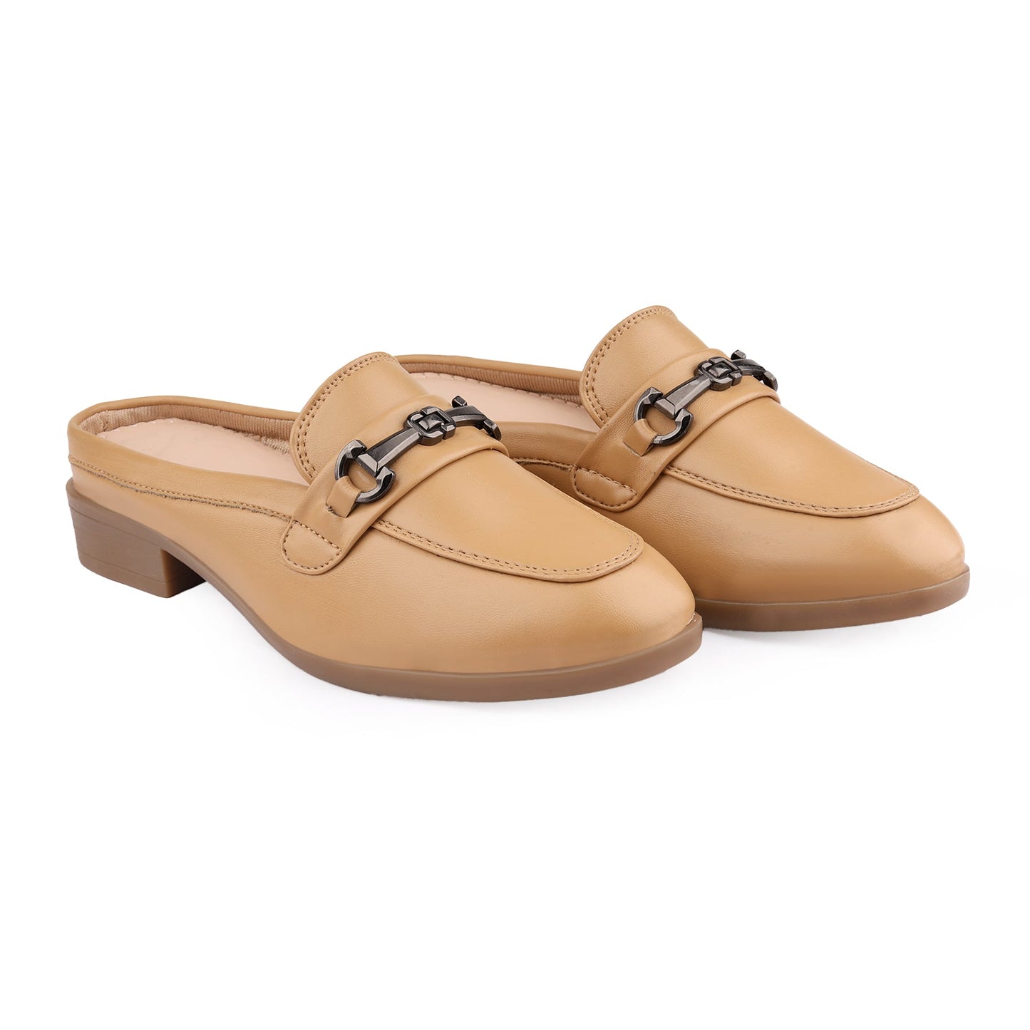 Rocco Bellano Luxury Slip-On Mule Loafers | Horsebit Backless Flats