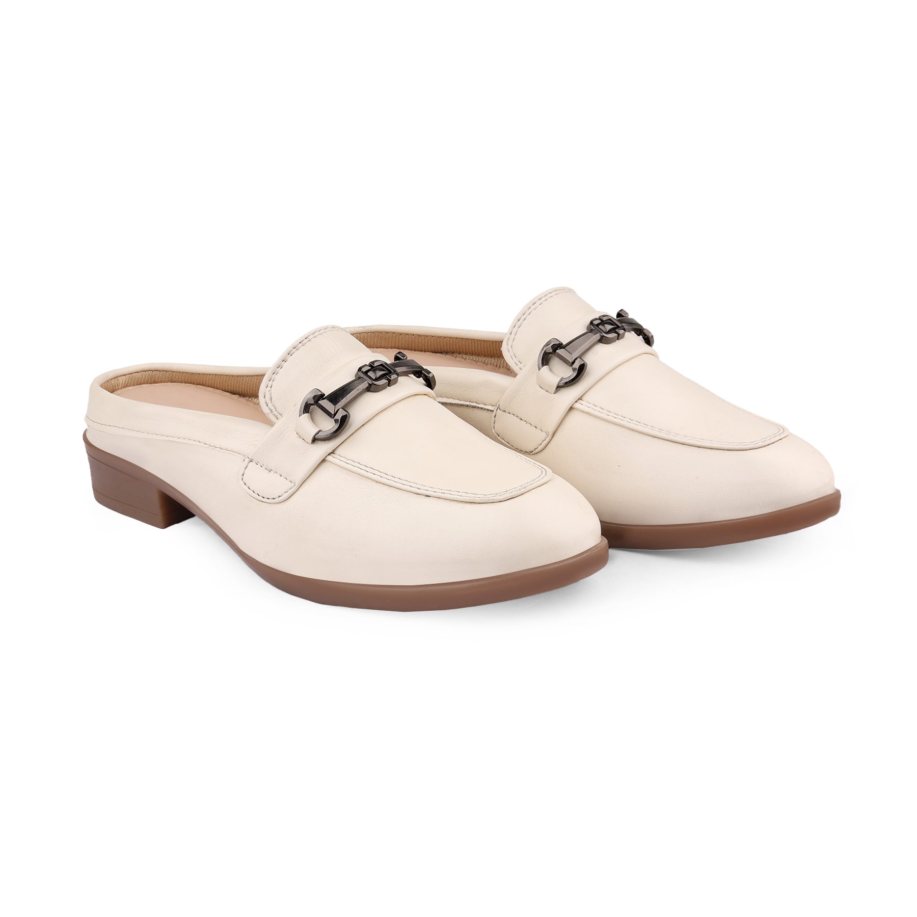 Rocco Bellano Luxury Slip-On Mule Loafers | Horsebit Backless Flats