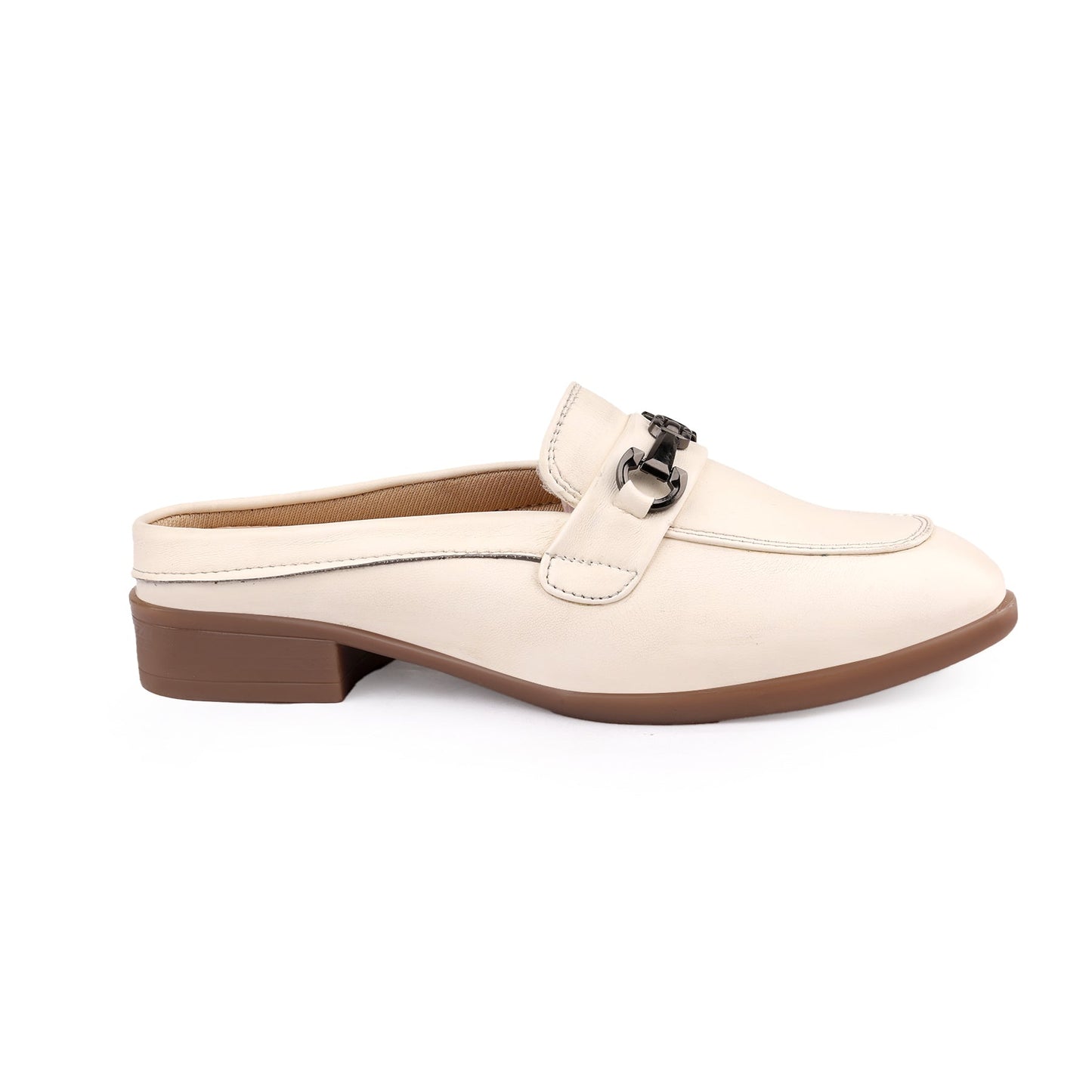 Rocco Bellano Luxury Slip-On Mule Loafers | Horsebit Backless Flats