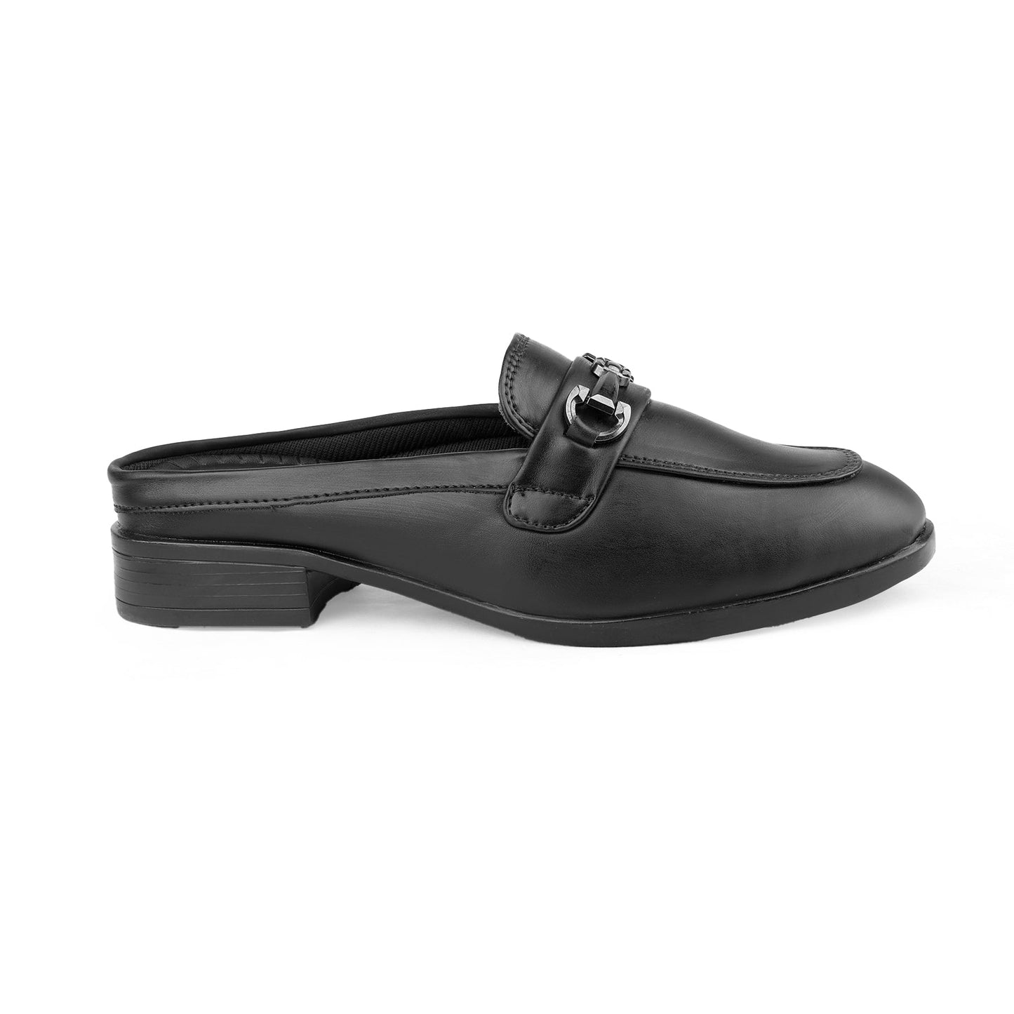 Rocco Bellano Luxury Slip-On Mule Loafers | Horsebit Backless Flats