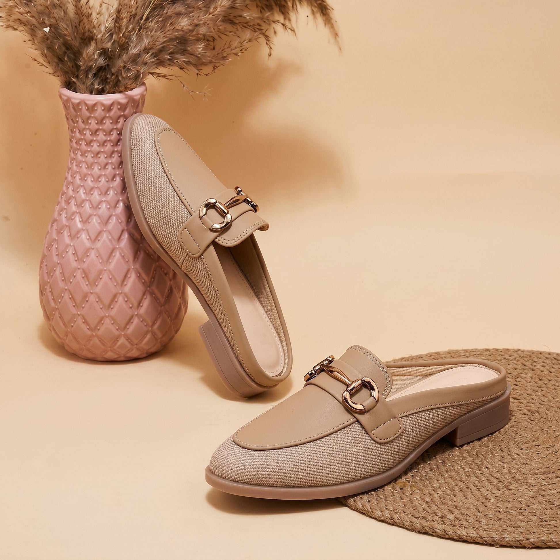 Rocco Bellano Woven Mule Loafers | Women's Slip-On Backless Loafers