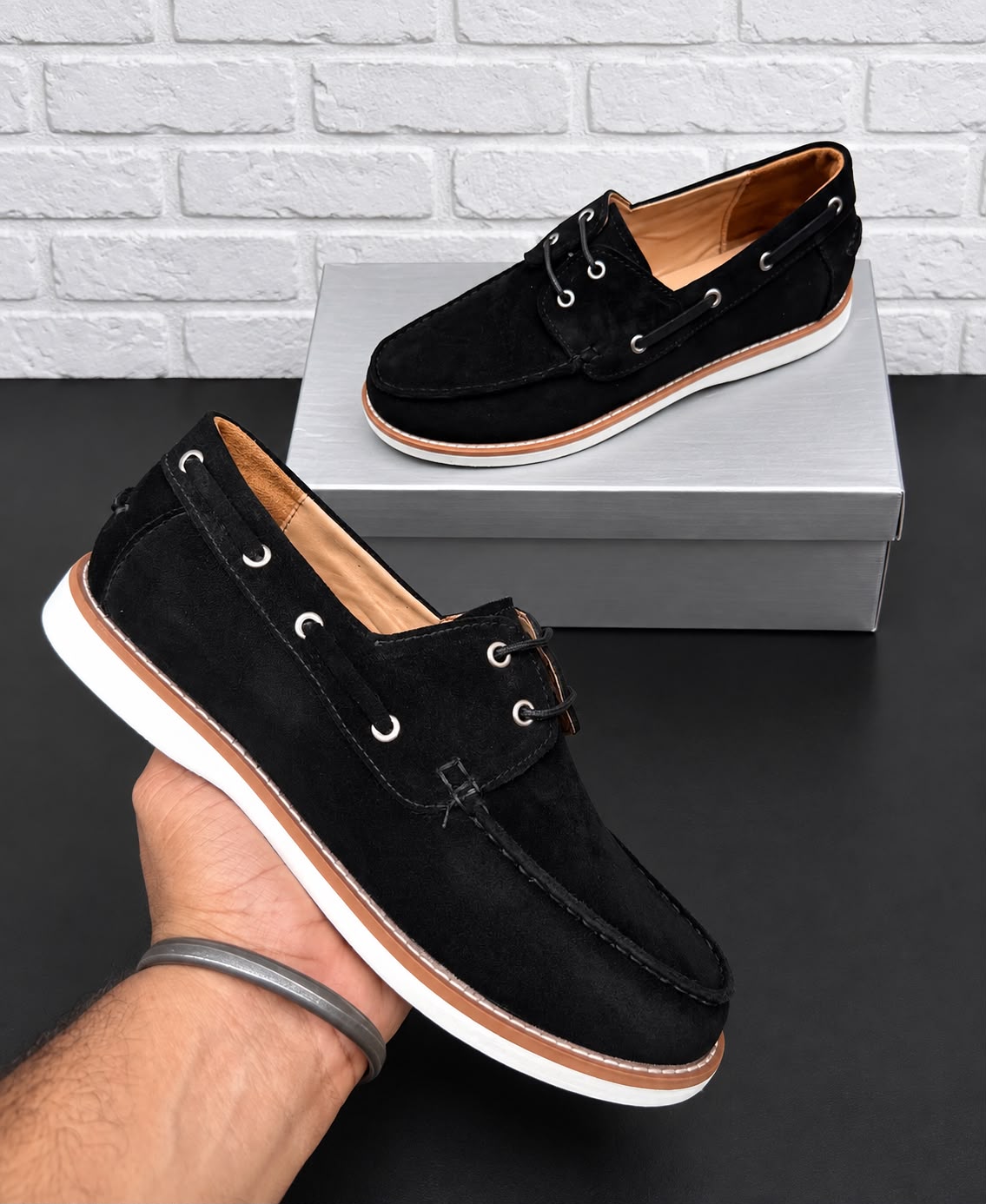 Rocco Bellano Men's Premium Suede Boat Shoes | Casual Loafers