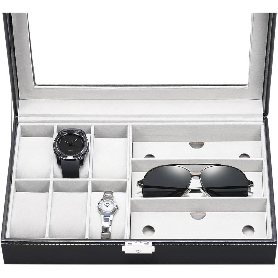 Buy 6-Slot Watch & Sunglasses Organizer Box Online | Rocco Bellano