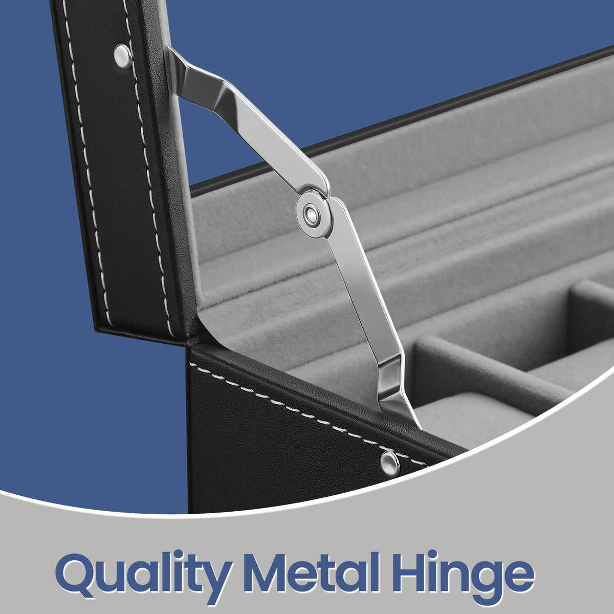 20-Slot Watch Box with Drawer & Glass Lid | Rocco Bellano
