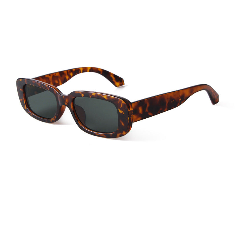 Rocco Bellano Black Rectangle Sunglasses for Men & Women