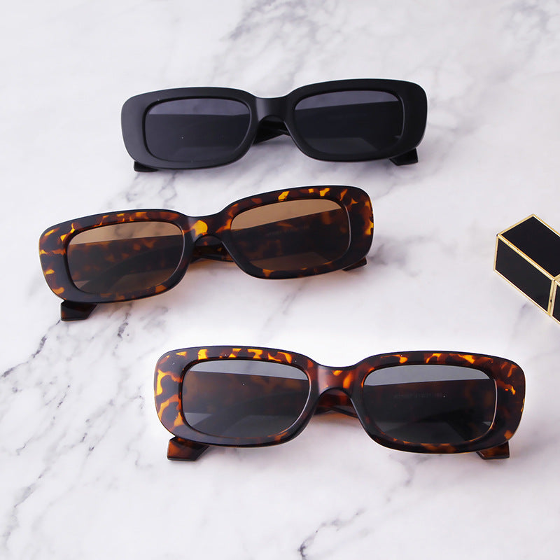 Rocco Bellano Black Rectangle Sunglasses for Men & Women