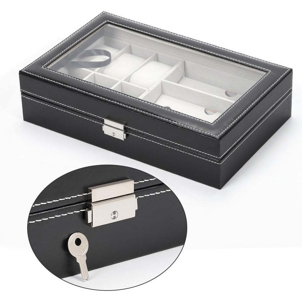 Buy 6-Slot Watch & Sunglasses Organizer Box Online | Rocco Bellano