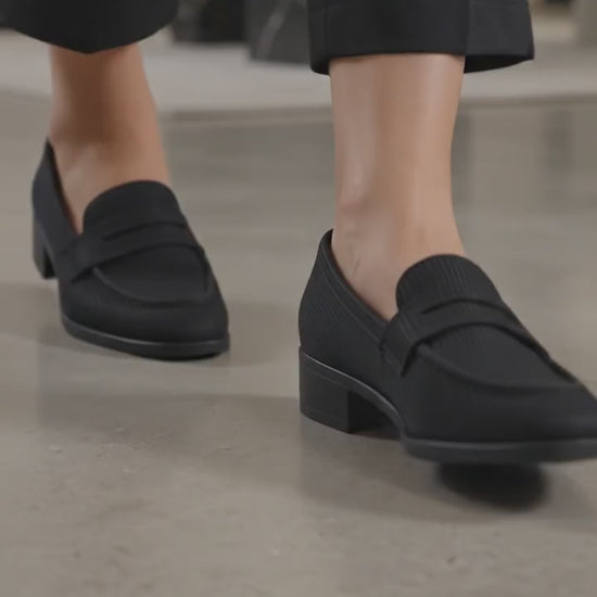 Buy Rocco Bellano Women's Stylish Comfort Loafers Online-Black