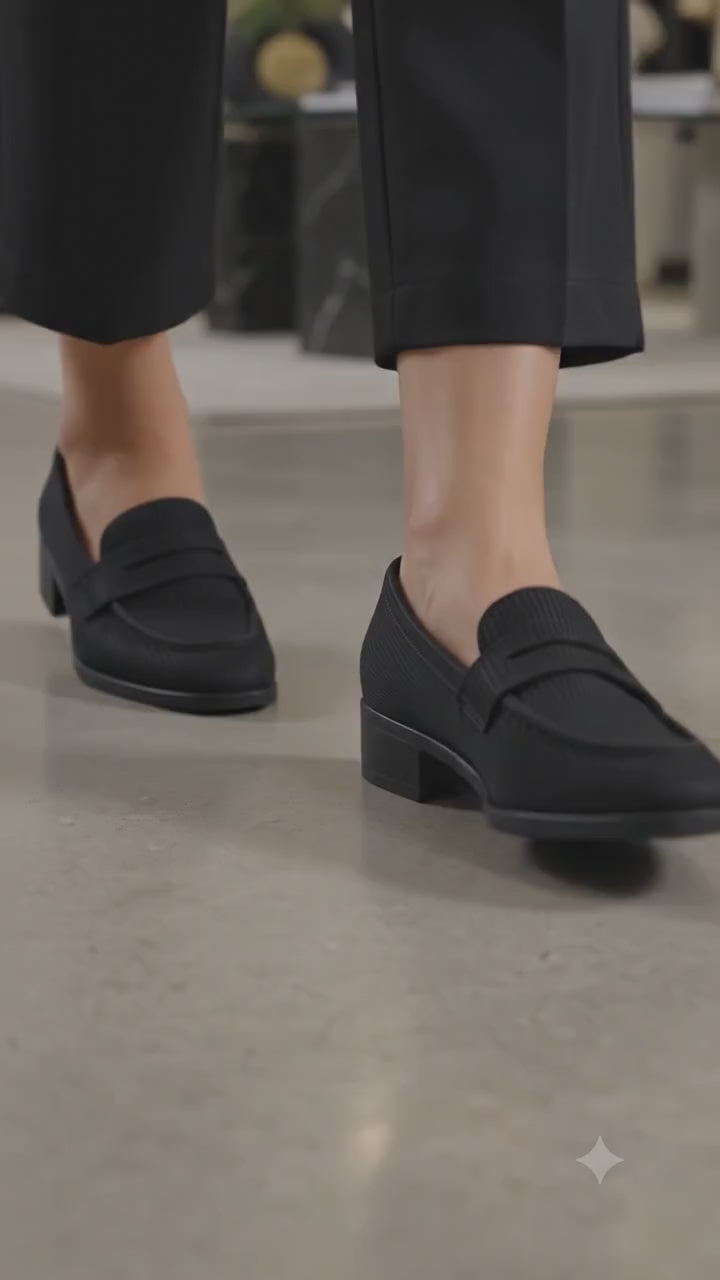 Buy Rocco Bellano Women's Stylish Comfort Loafers Online-Black