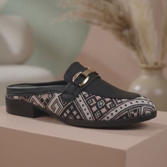 Rocco Bellano Women's Open-Back Mule Loafers | Horsebit Slip-Ons