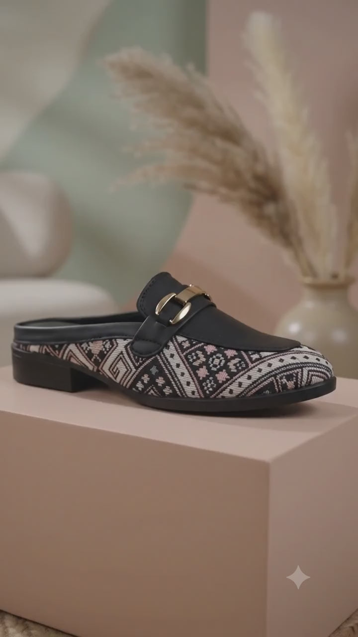 Rocco Bellano Women's Open-Back Mule Loafers | Horsebit Slip-Ons